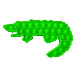 Іграшка-антистрес Pop It Флуоресцентний Зелений Крокодил