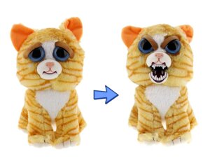 Інтерактивна іграшка Feisty Pets Добра худорлява звірятка Плюшевий Рудий Кіт 20 см (SUN0141_1)