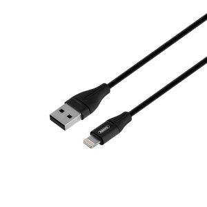 Кабель USB Remax RC-075i Jell USB — Lightning 2.1 А 1 м Чорний