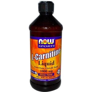 Карнитин NOW Foods L-Carnitine Liquid 1000 mg 473 ml /31 servings/ Citrus