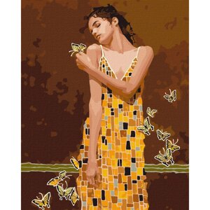 Картина за номерами Ідейка "В обіймах метеликів" tolstukhin artem KHO2600 40х50 см