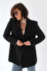 Класична жіноча куртка з сидіннями Fame - чорний колір, l (є розміри)