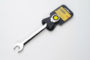 Ключ ріжково-накидний СИЛА з тріскачкою і шарніром CrV 17 мм (032815)