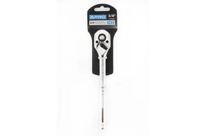 Ключ-тріскачка Apro з металевою ручкою CrV 3/8 72T (052089)