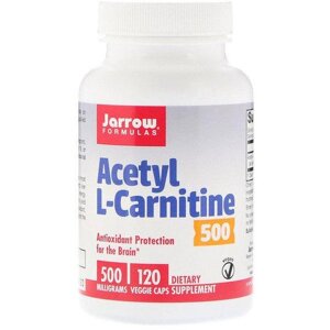 Комплекс Ацетил/Карнітин Jarrow Formula Acetyl L-Carnitine 500 mg 120 Caps