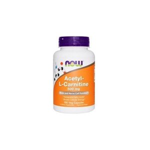 Комплекс Ацетил/Карнітин NOW Foods Acetyl-L-Carnitine 500 mg 100 Veg Caps