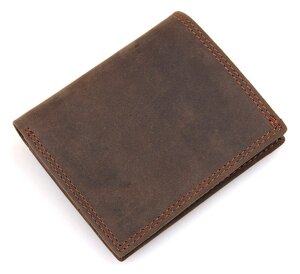 Чоловічий гаманець Vintage 14429 коричневий старовинний стиль