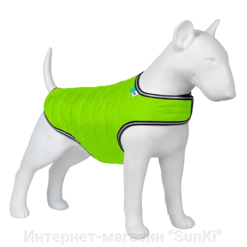 Курточка-накидка для собак AiryVest L B 58-70 см С 42-52 см Салатовий (15445)