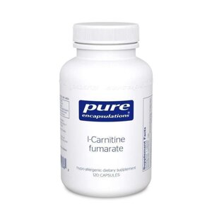 L-карнітин фумарат l-Carnitine Fumarate Pure Encapsulations для поліпшення метаболізму м'язів і жирів 120 капсул