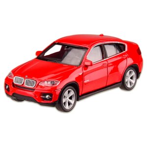 Машина металева BMW X6 WELLY 44016CW масштаб 1:43 Червоний