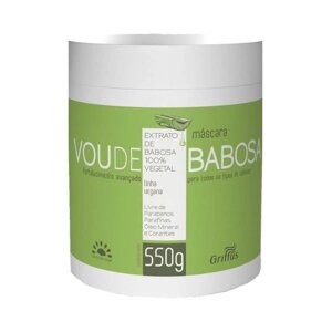 Маска для зміцнення і оздоровлення волосся Griffus Mascara Linha Vegana Vou de Babosa 550 g (42756)