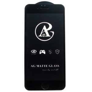 Матове захисне скло AG Matte Full Glue для Apple iPhone 6 Чорний