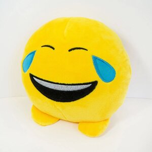 М'яка іграшка Weber Toys смайлик emoji смехотунчик 18см (WT621)