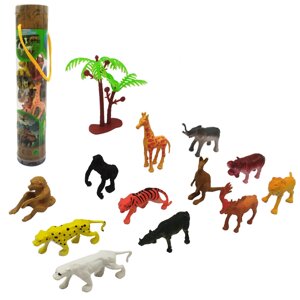Набір іграшкових тварин Bambi XD-661 у колбі Дикі тварини