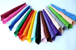 Набір корейського м'якого фетру Pugovichok "Основний" 20 кольорів для рукоділля і творчості
