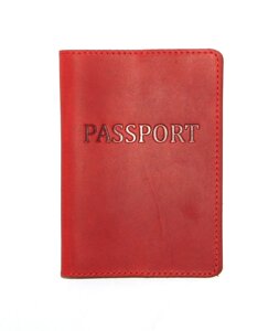 Обкладинка на паспорт DNK Leather Паспорт-H col. H 15,5х9,8 см Червона