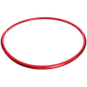 Обруч-цілий гімнастичний пластиковий рекорд FI-3375-75 Червоний (SK000572)