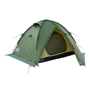 Палатка чотиримісної Trap ROCK 4 V2 Зелена з зовнішніми дугами 400x220 x140 см