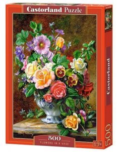 Пазли Castorland "Букет квітів у вазі" 500 елементів