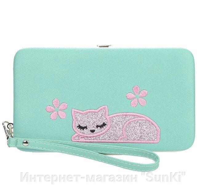 Жіночий гаманець BAELLERRY Cat Style Wallet клатч з ремінцем Зелений (SUN3570) - Інтернет-магазин &quot;SunKi&quot;