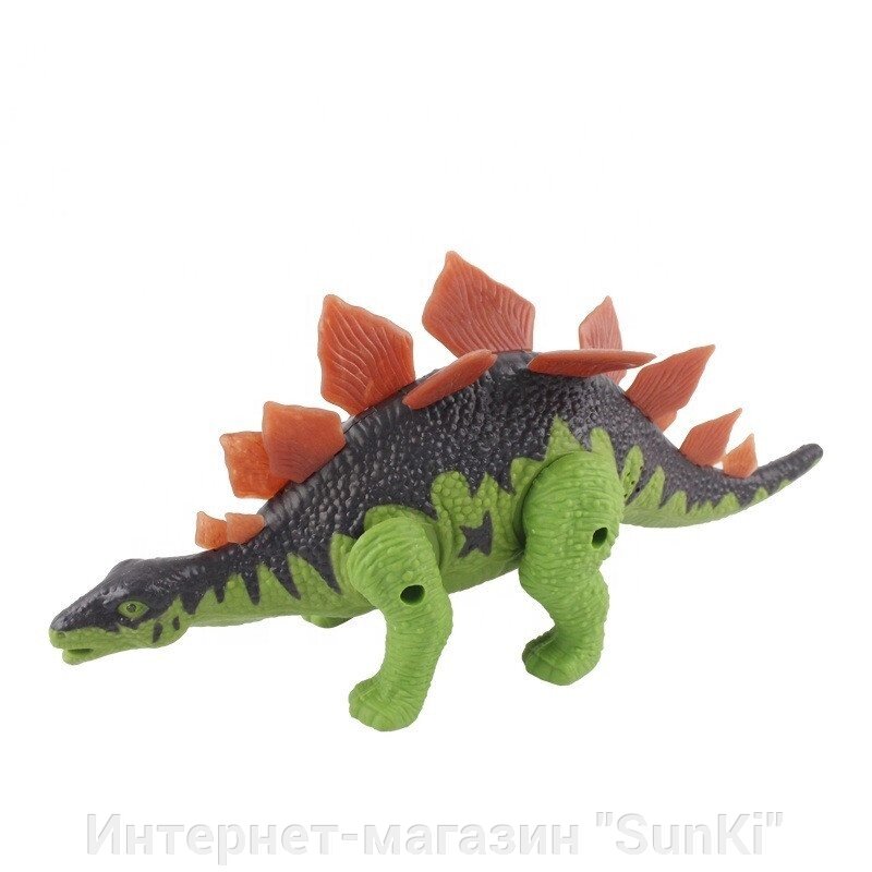 Ігрова фігурка HONG ZE Kings Dinosaur Stegosaurus стегозавр зі світловими ефектами Зелений (SUN6047) - знижка
