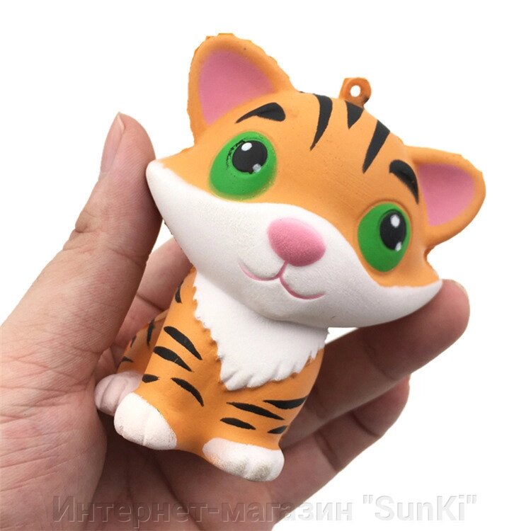 М&#039;яка іграшка SUNROZ Tiger Повільно зростаюча іграшка антистрес Тигреня (SUN0338) - Україна