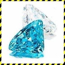 Синій Діамант 0,43 карат натуральний природний, коло 5,08 мм Сертифікат!