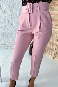 Фактичні штани з ременем і кишенями YARE - кольором порошку, xl (є розміри)