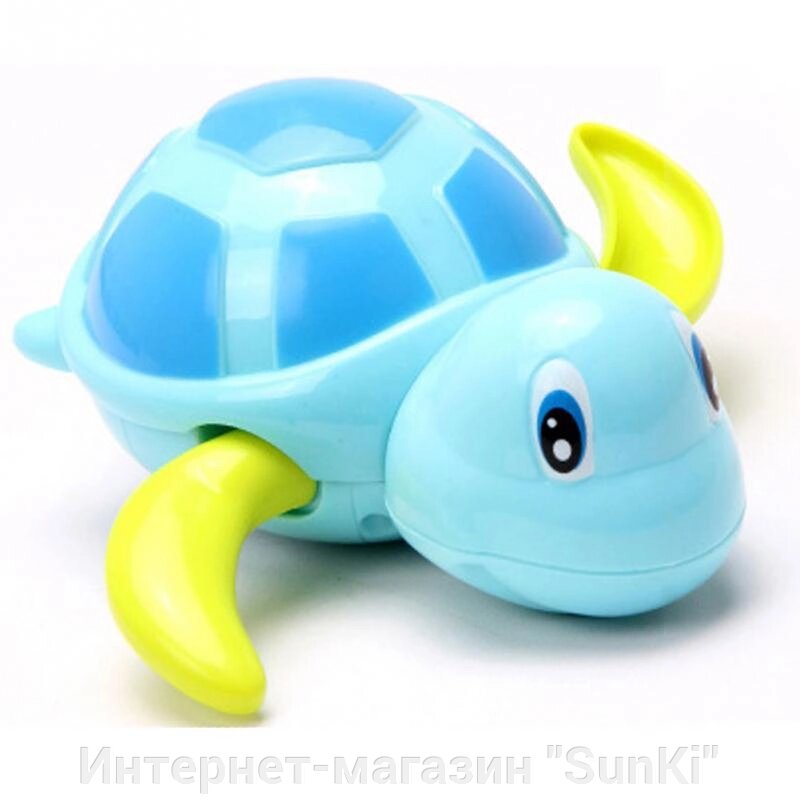 Плавальна іграшка SUNROZ Swim Turtel заводна черепаха Синій (SUN0718) - Україна