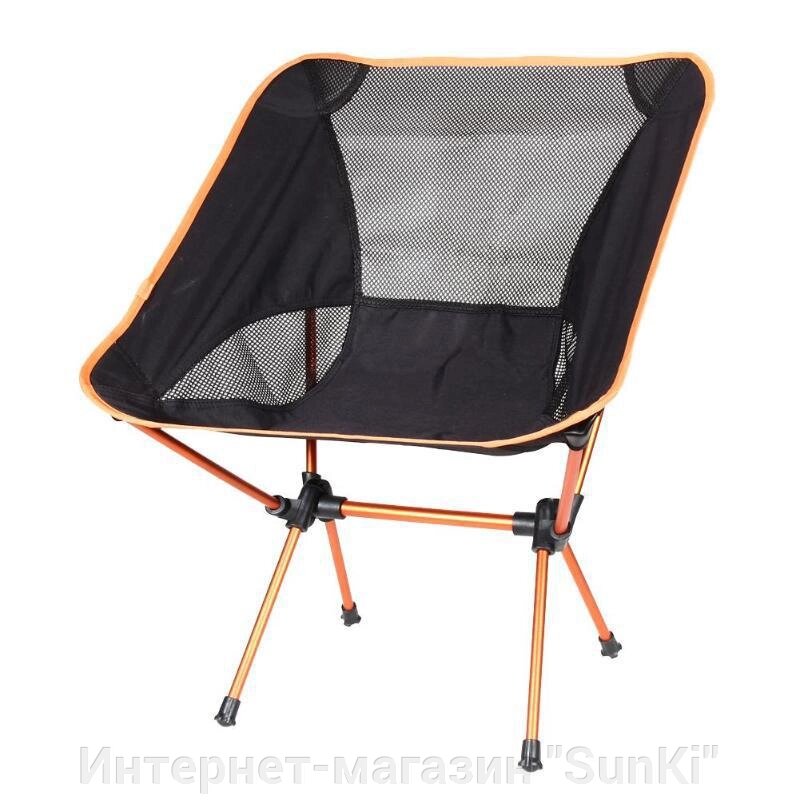 Крісло KUOSHI Camping Chair крісло для кемпінгу, Чорно-помаранчевий (SUN0366) - знижка