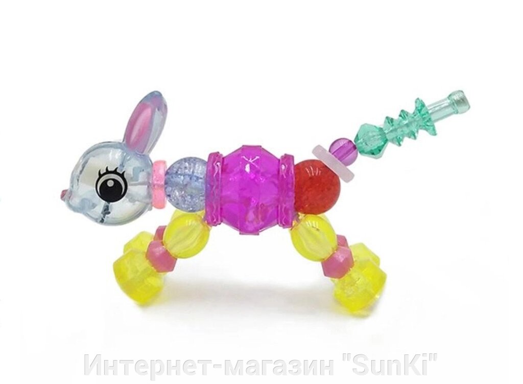 Дитячий брелок-браслет SUNROZ Twisty Petz Magical Bracelet &quot;Кролик&quot; для дівчаток (SUN2009) - доставка