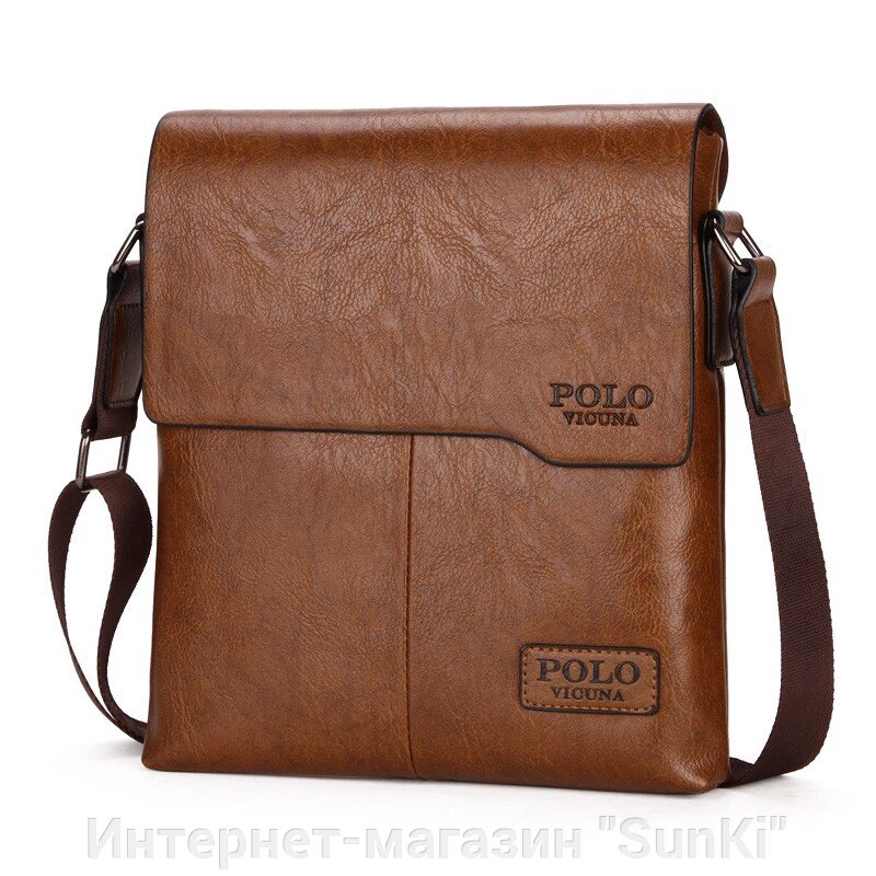 Чоловіча сумка через плече VICUNA POLO V8811 New Світло-коричневий (SUN1573) - розпродаж
