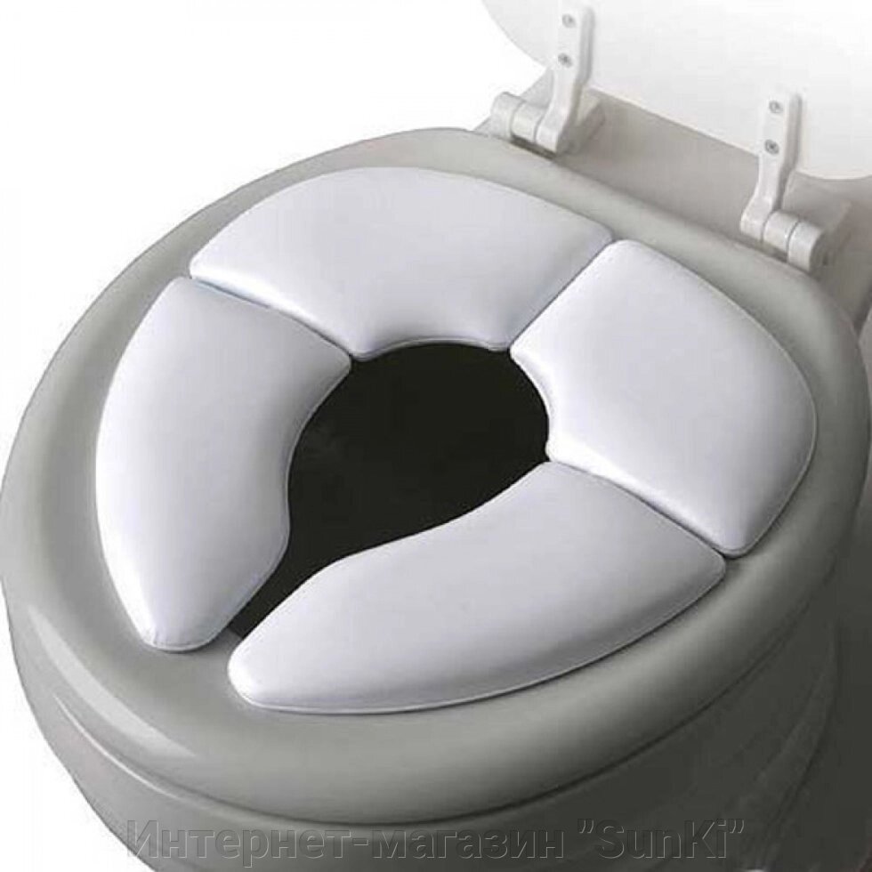 Дитяча дорожня складна накладка SUNROZ Toilet Seat на унітаз Білий (SUN5010) - розпродаж
