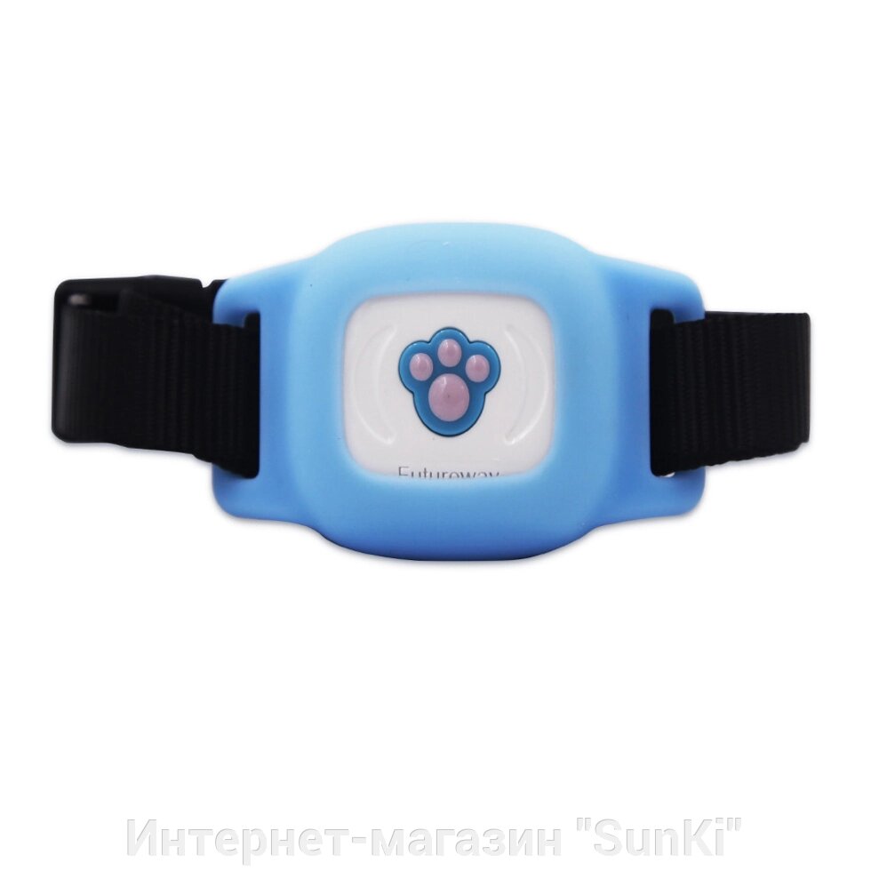 GPS трекер для собак FUTUREWAY FP03 Вологостійкий GPS нашийник для собак Синій (SUN0474) - замовити