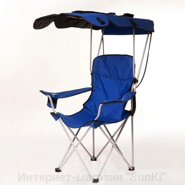 Крісло WIXXON Camping Chair крісло з навісом для кемпінгу, Синє (SUN0371) - огляд
