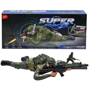 Повзувальний солдат Super forces зелений хакі MiC (HD9315)