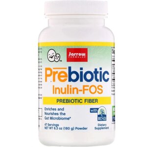 Пребіотик Інулін, Prebiotic Inulin FOS, Jarrow Formula, порошок, 180 г.