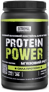 Протеїн для набирання маси 700 г молочне печиво Extremal Protein power Комплексний для росту м'язів