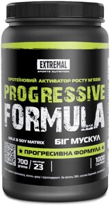 Протеїн для набирання ваги 700 г Полуничний смузі Extremal Progressive formula Комплексний протеїновий коктейль