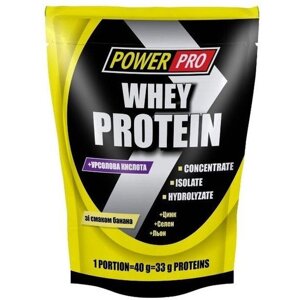 Протеїн Power Pro Whey Protein 1000 g /25 servings/ Банан