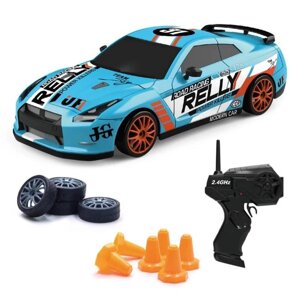 Радіокерована дрифтова машинка на Акумуляторі з LED-підсвіткою RC Race Nissan GT-R 4WD 18.5 см (761)