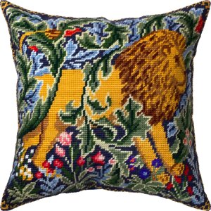 Набір для вишивання декоративної подушки Чарівниця Лев В. Моррис 4040 см V-360