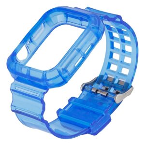 Ремінець для Apple Watch Band Color Transparent + Protect Case 42 / 44 mm Blue