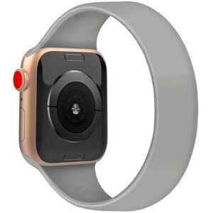 Ремінець силіконовий Epik Solo Loop для Apple watch 38 mm/40 mm 150 mm (5) Класичний / Матовий / Сірий / Mist