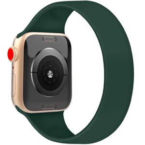 Ремінець силіконовий Epik Solo Loop для Apple watch 38 mm/40 mm 150 mm (5) Класичний / Матовий / Зелений / Pine