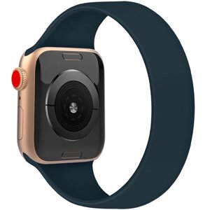 Ремінець силіконовий Epik Solo Loop для Apple watch 38 mm/40 mm 150 mm (5) Класичний / Матовий / Зелений /