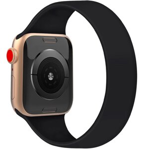 Ремінець силіконовий Epik Solo Loop для Apple watch 38 mm/40 mm 170 mm (8) Класичний / Матовий / Чорний / Black