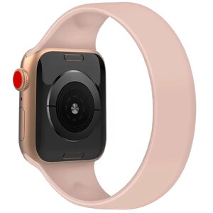 Ремінець силіконовий Epik Solo Loop для Apple watch 38 mm/40 mm 170 mm (8) Класичний / Матовий / Рожевий / Pink