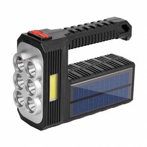 Ручний світлодіодний ліхтар із сонячною батареєю X-Balog 6LEDT6-COB USB