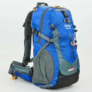 Рюкзак спортивний planeta-sport V-45 л DTR 8810-2 з чохлом 49х29х24см Синій